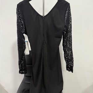Almost Famous Black Dress with Elegant Details